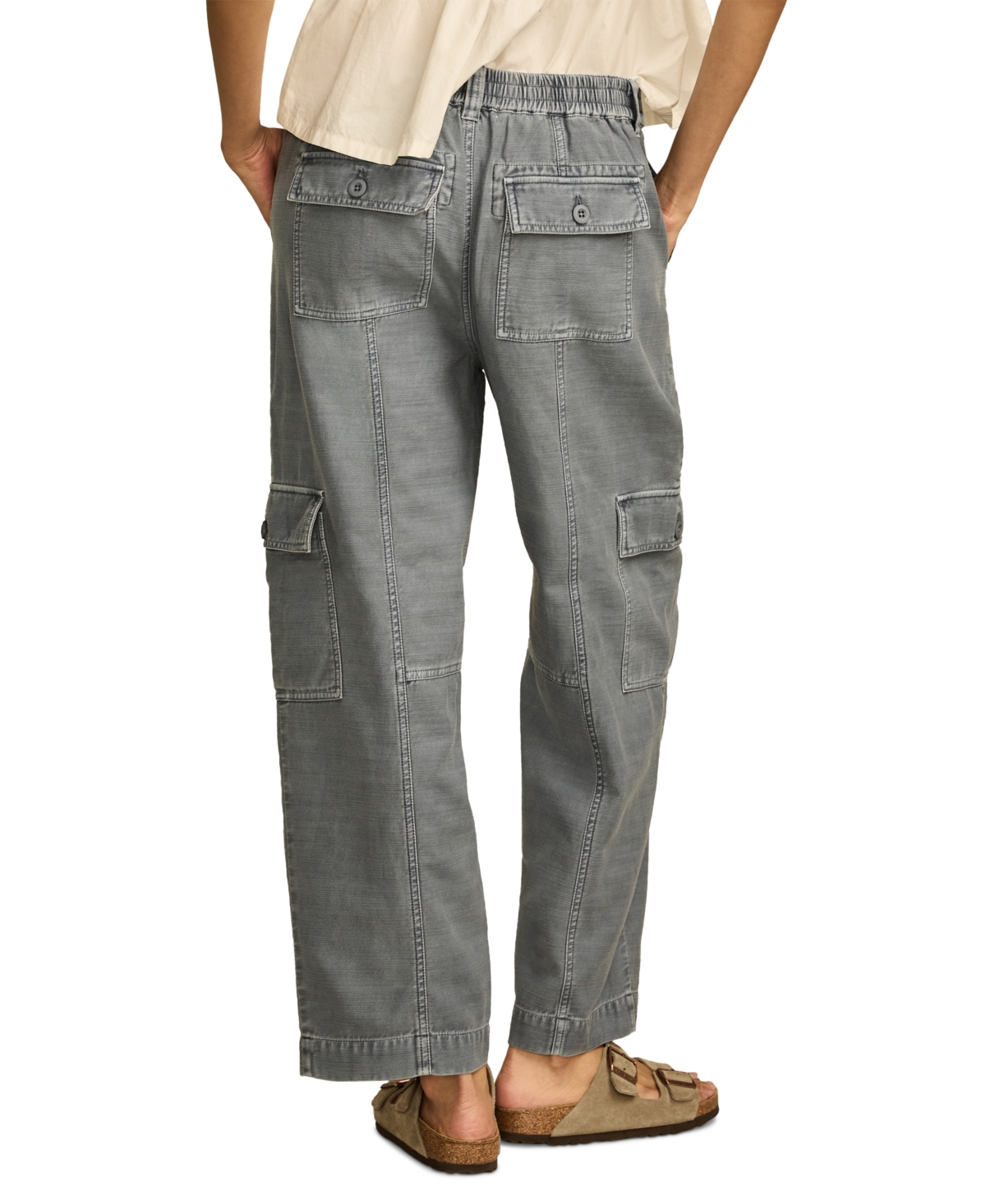 LUCKY BRAND WOMEN'S STRAIGHT-LEG CARGO PANTS 