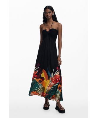 Women's Tropical maxi dress