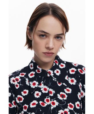 Women's Short floral shirt dress