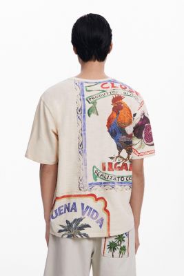 Men's BuenaVida postcard T-shirt