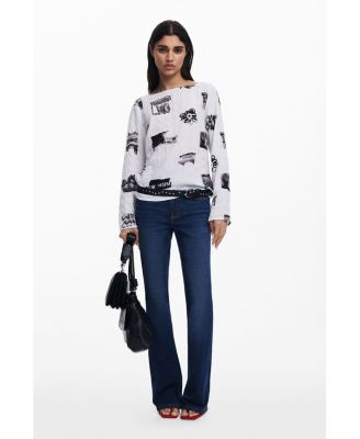 Women's Textured blouse with bows