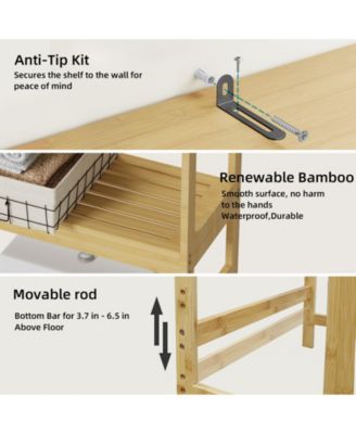 Freestanding Bathroom Space-saver Storage Cabinet Over The Toilet Storage Shelf