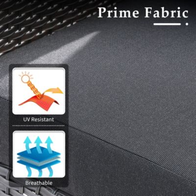 2 Pieces Patio Fruniture Set,Outdoor Wicker Chairs,Artificially Woven Rattan Chairs with Armrest Support with Thickened Comfortable Cushion