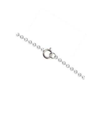 White Gold Plated Dog Tag Pendant Necklace