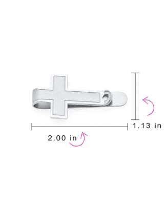 Christian Fleur de Lis Cross Money Clip Credit Card Holder Silver Gold Tone