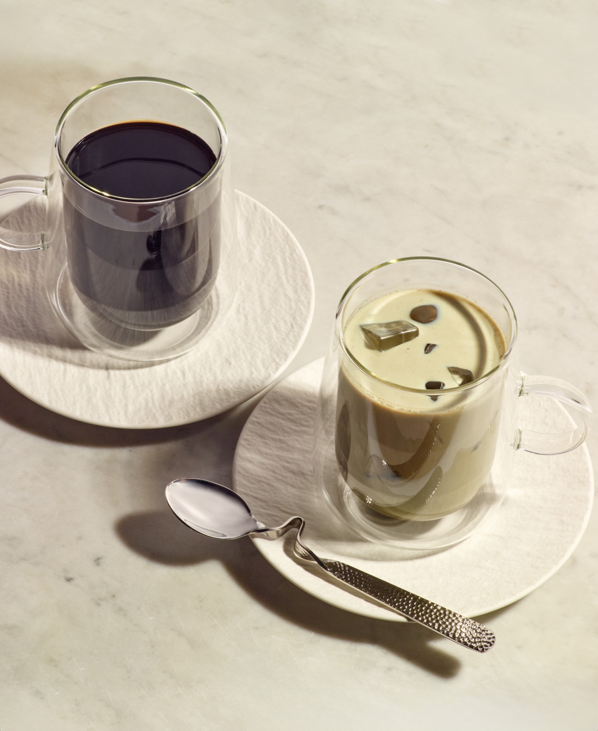 Villeroy & Boch Artesano Hot Cold Clear Insulated Coffee Mugs, Set Of 2
