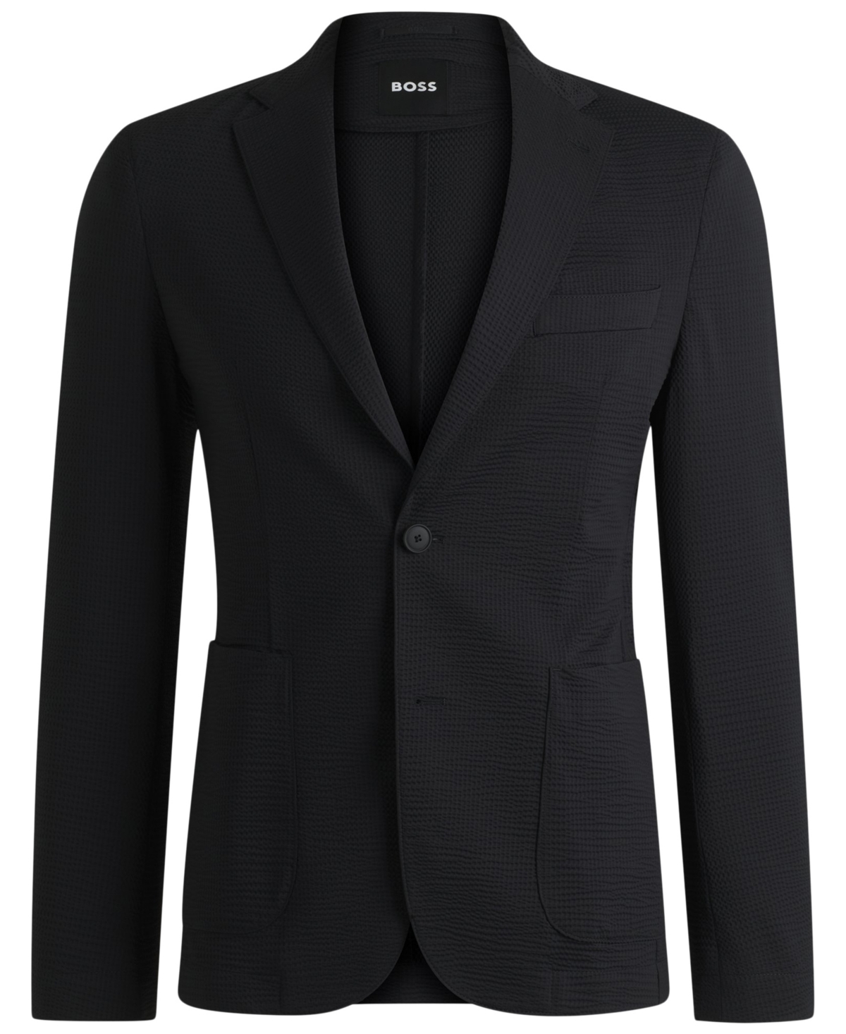 HUGO BOSS BOSS BY HUGO BOSS MEN'S STRETCH SEERSUCKER BLAZER 