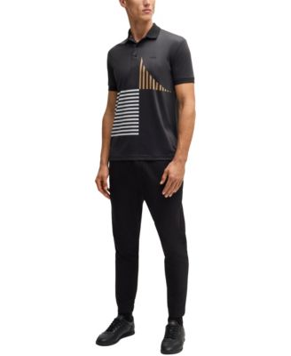Men's Digital Print Regular-Fit Paddy Polo Shirt