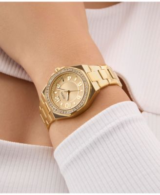 Women's Analog Gold Tone Stainless Steel Watch, 34mm