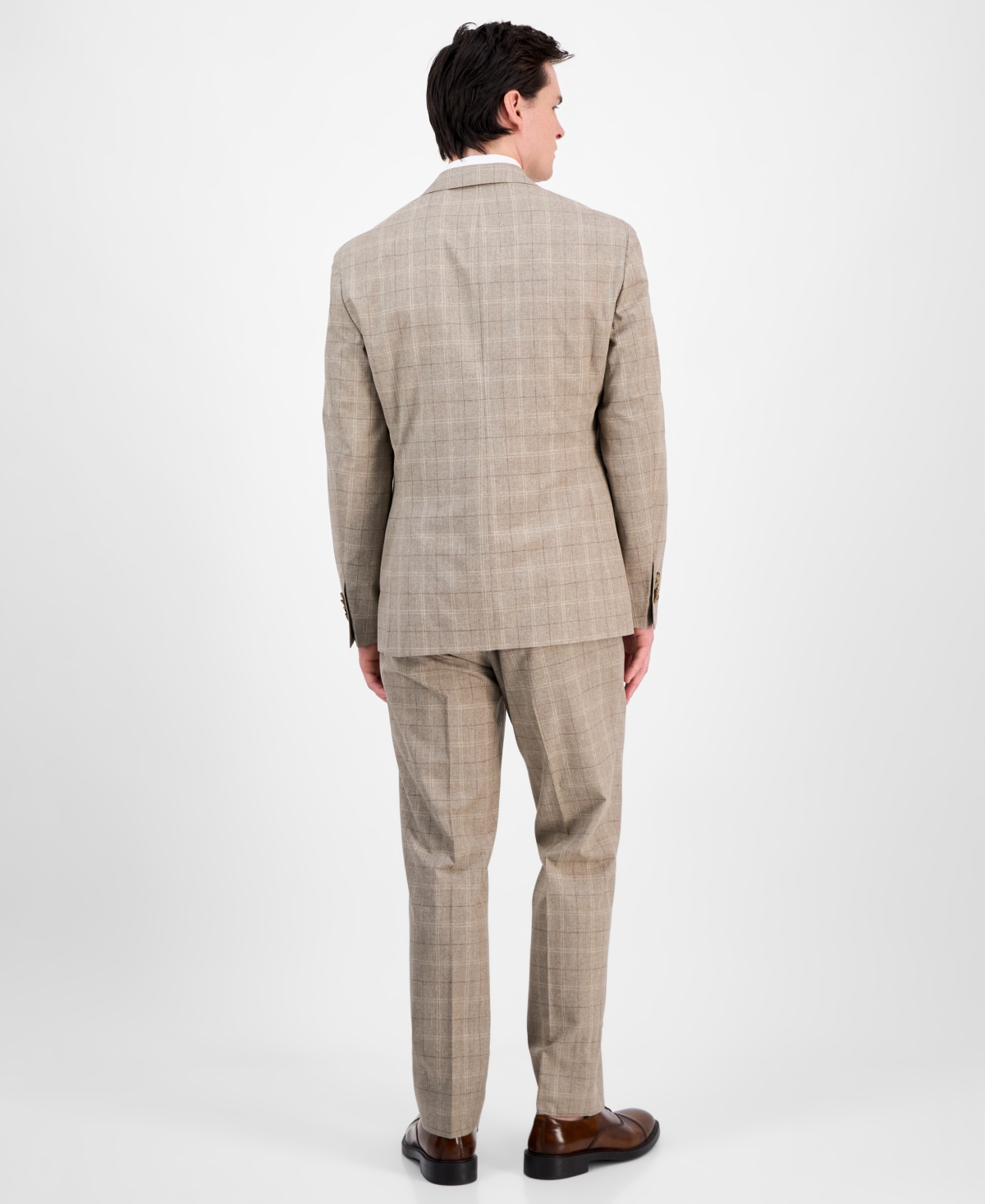 Michael Kors Men's Classic-fit Solid Suit In Light Brown