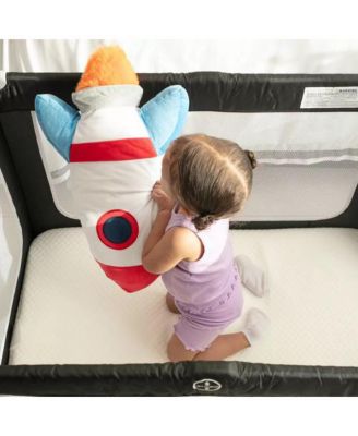 Pack and Play Mattress w/ Travel Carry Bag, Playard Mattress 38"x26" Pack N Play Mattress Topper Washable Waterproof Cover. Hypoallergenic 1.5" Thick