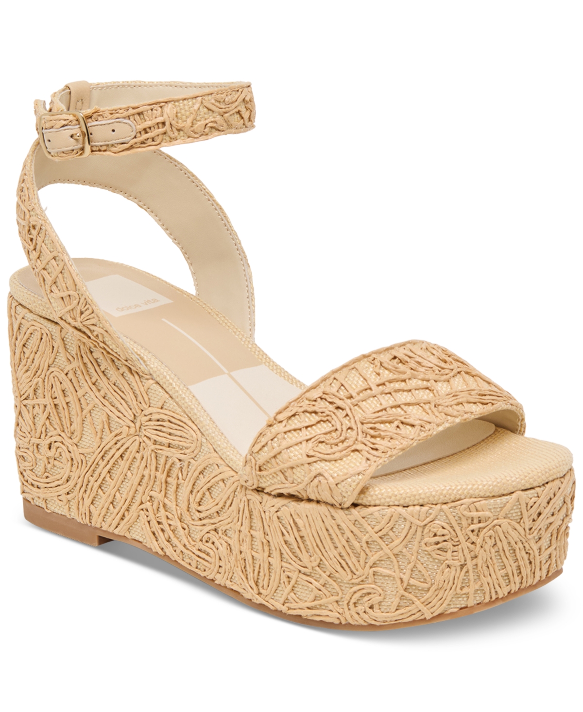 Dolce Vita Women's Talisa Macrame Wedge Sandals In Natural Macrame