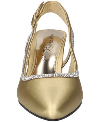 Women's Glisten Buckle Slingback Pumps