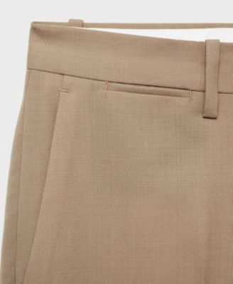 Men's Slim-Fit Suit Pants