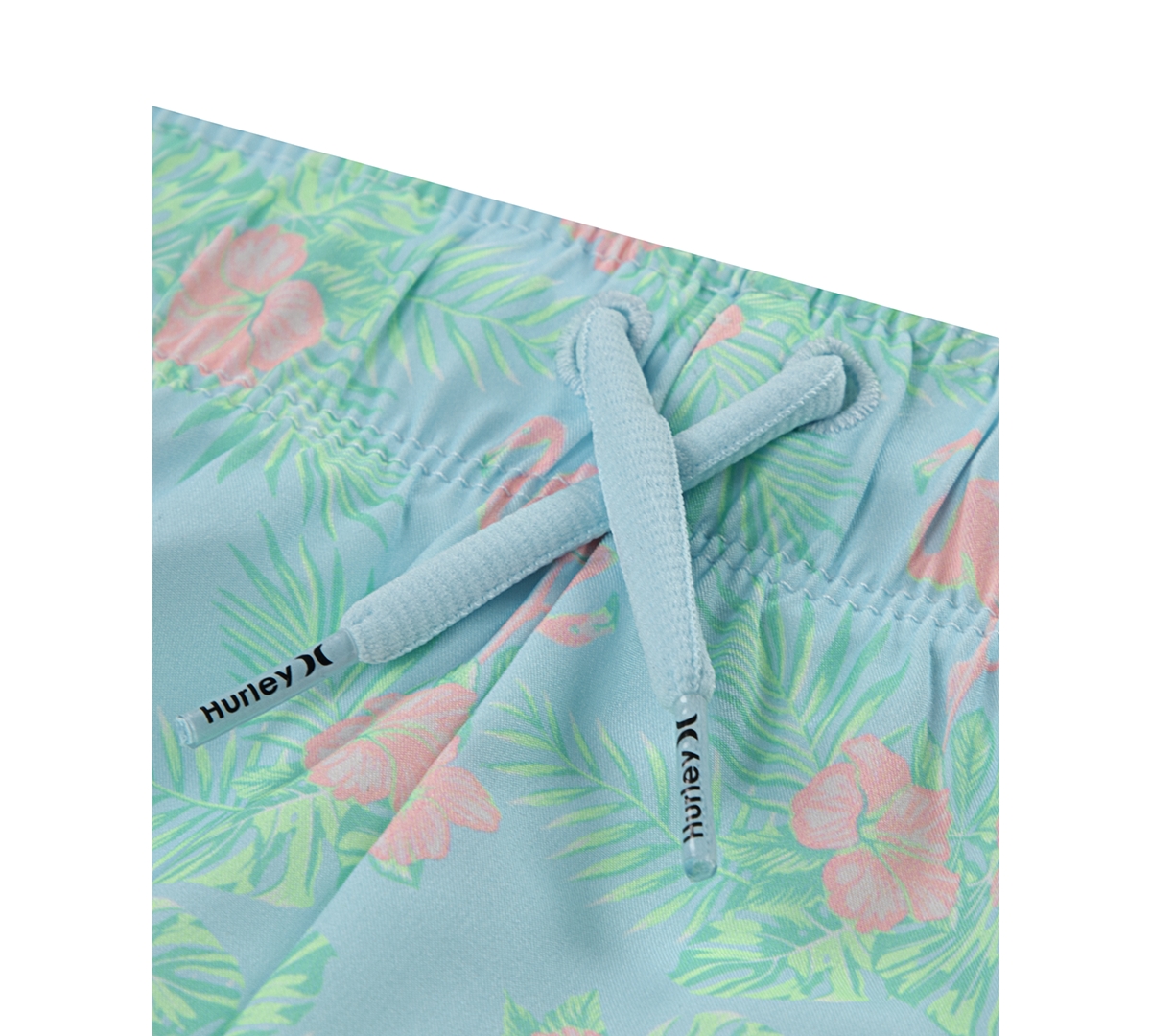 Hurley Two-piece Rashguard Swimsuit In Blue Flamingo