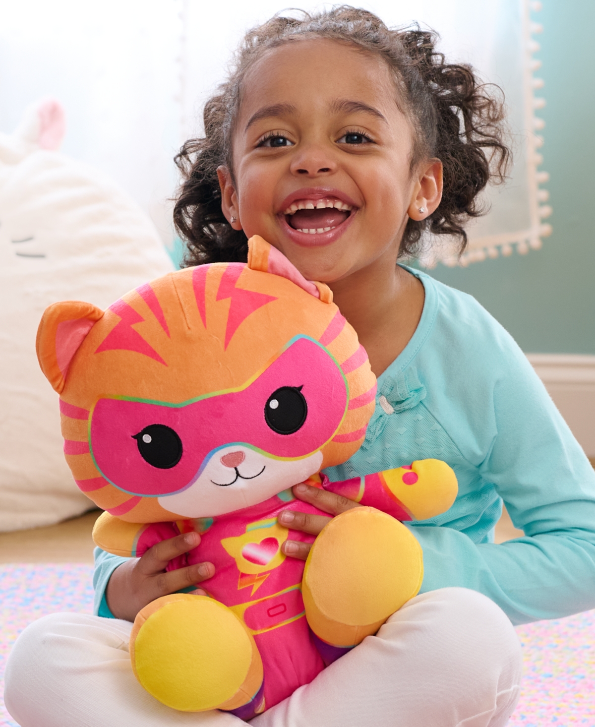 Super Kitties Weighted Comfort Ginny Plush In Multicolor