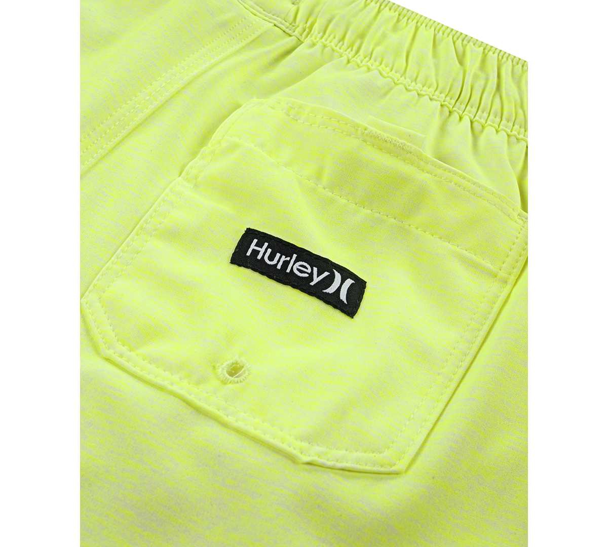 Hurley Big Boys Printed Heathered Pull-on Swim Trunks In Volt