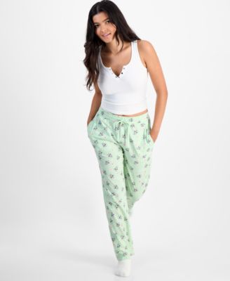 Disney - Juniors' Thumper Floral-Print Drawstring Pants