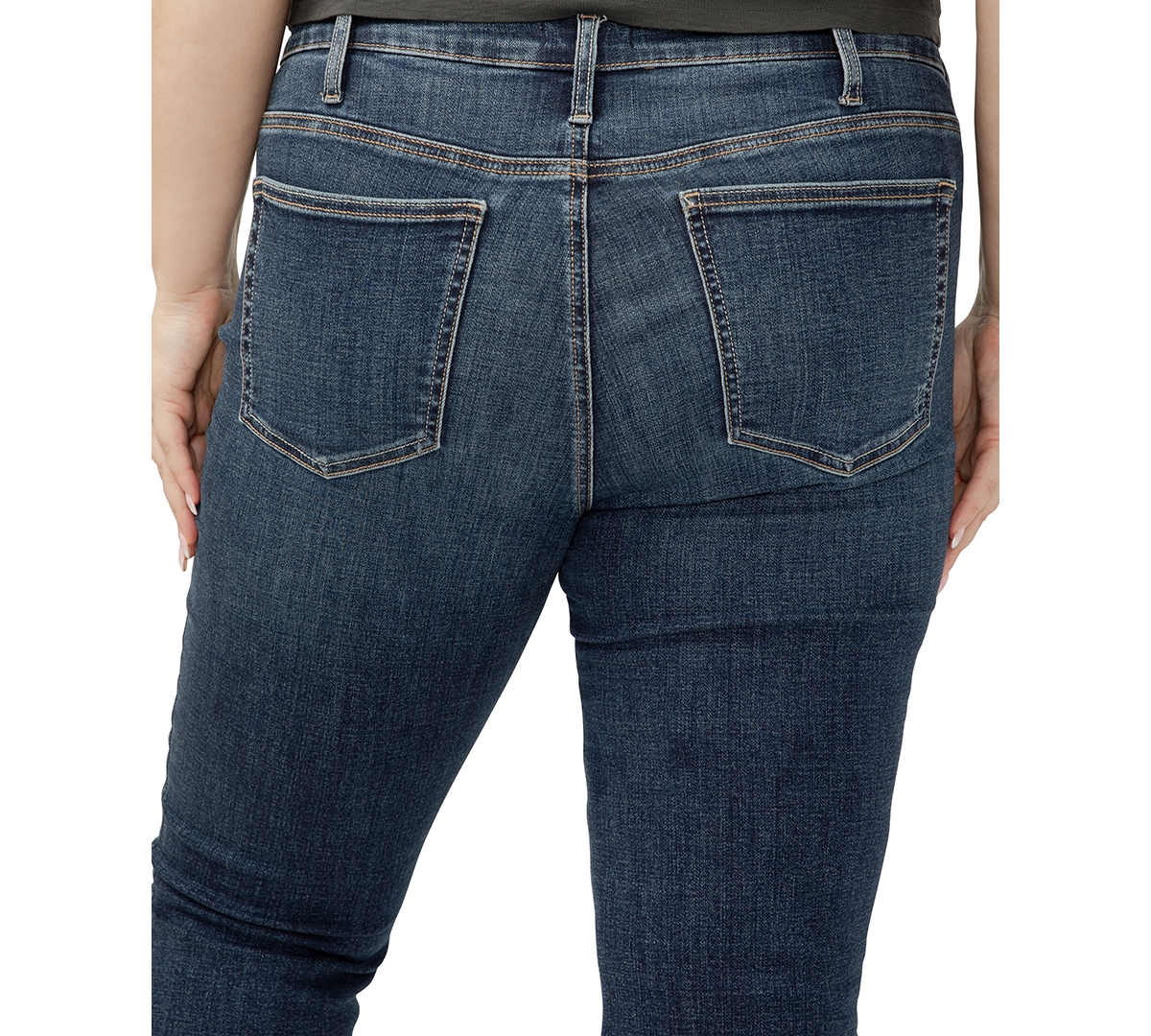 SILVER JEANS CO. PLUS SIZE MOST WANTED MID-RISE ANKLE JEANS 