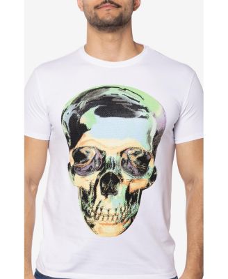 Men's Tie Dye Skull Rhinestone Graphic T-Shirts