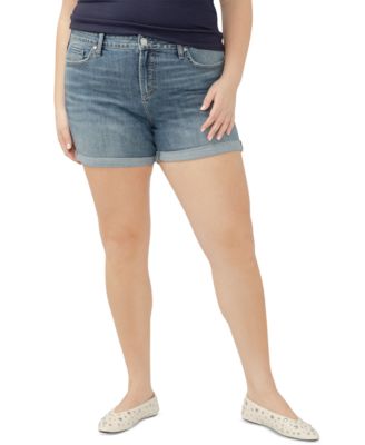 Silver Jeans Co. - Plus Size Suki Faded Denim Shorts