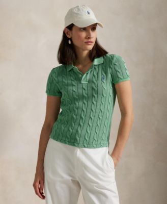 Polo Ralph Lauren - Women's Cable-Knit Polo Shirt