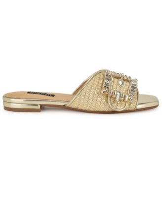 Women's Laniey Embellished Flat Slide Sandals