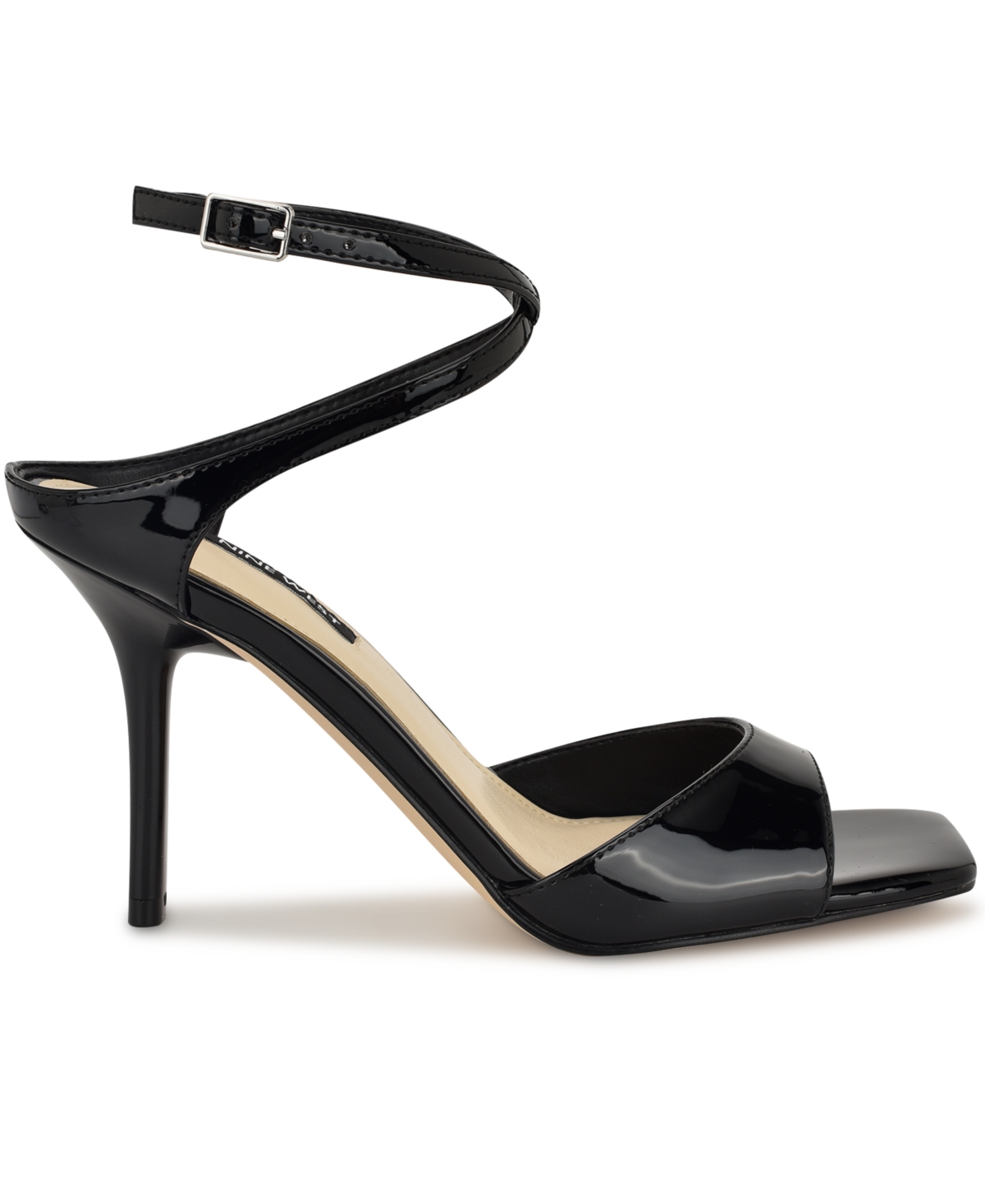 Nine West Women's Devans Strappy Square Toe Stiletto Sandals
