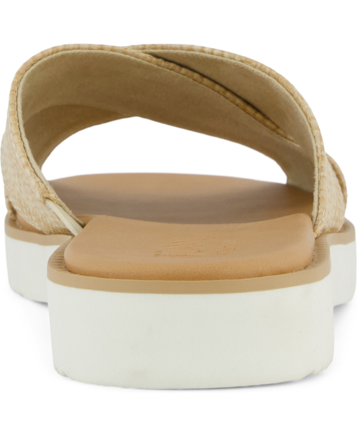 Shop Toms Women's Mae Crossover Open Toe Sandals In Almond Raffia