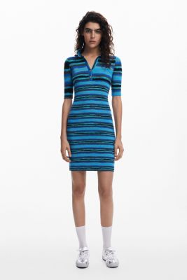 Women's Polo-style knit dress