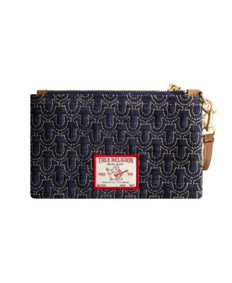 Quilted Horseshoe Wristlet Pouch