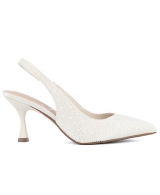 Women's Dazzy Slingback Rhinestone Dress Pumps