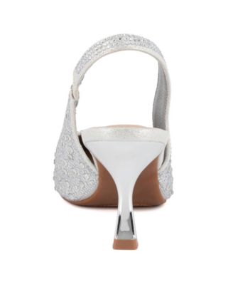 Women's Dazzy Slingback Rhinestone Dress Pumps