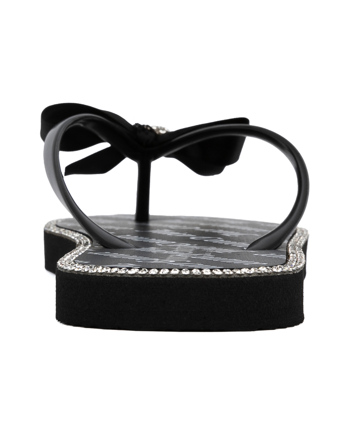 Shop Juicy Couture Women's Sonnet Logo Flip Flops In Black