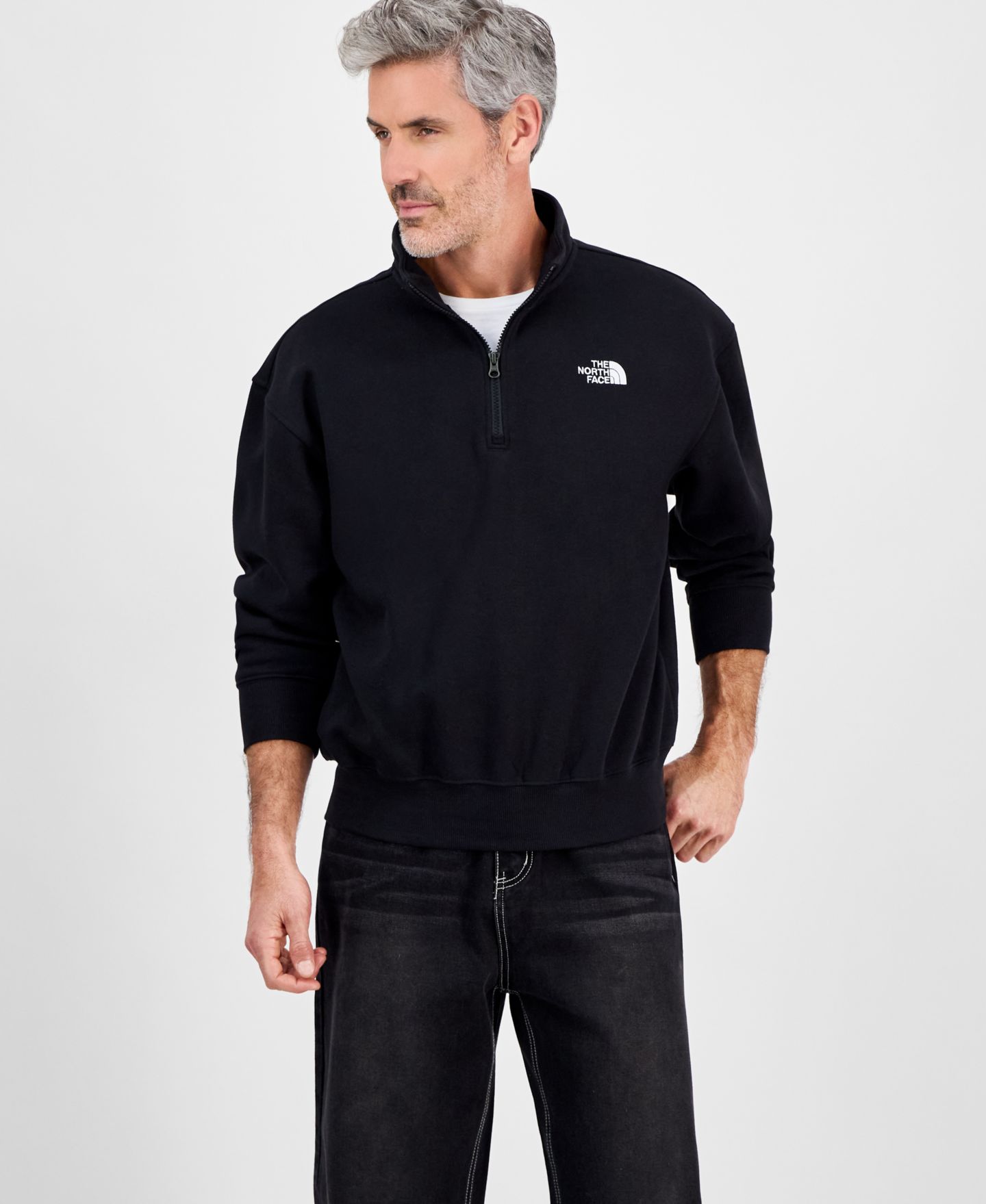 Мужские толстовки The North Face Evolution Quarter-Zip, цвет: Чёрный — фото 3
