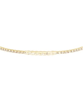 Diamond Double Row Pav&eacute; Flexible Bangle Bracelet (1/2 ct. t.w.) in 10k Gold