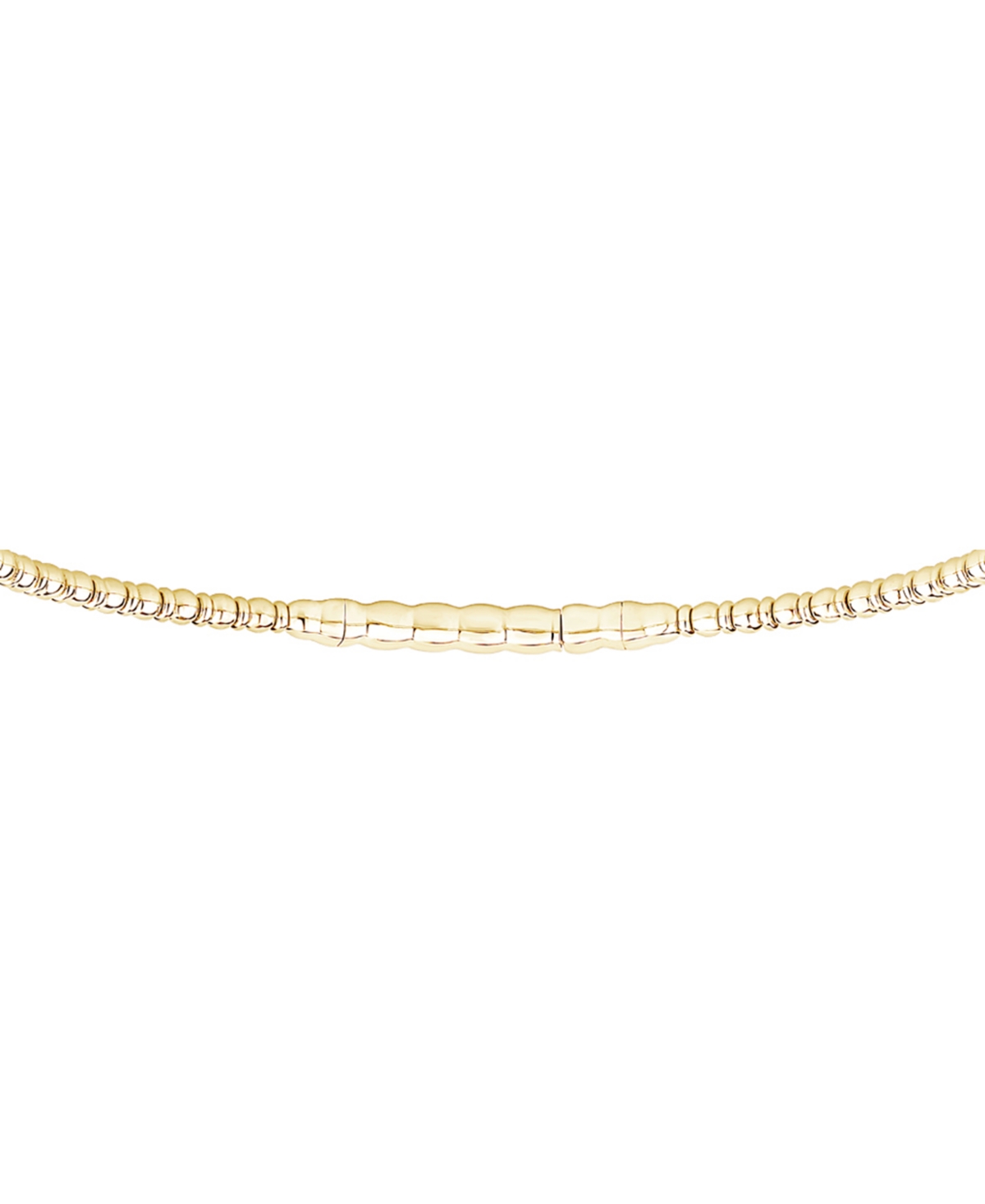 Macy's Diamond Double Row Pave Flexible Bangle Bracelet (1/2 Ct. T.w.) In 10k Gold In Yellow Gold