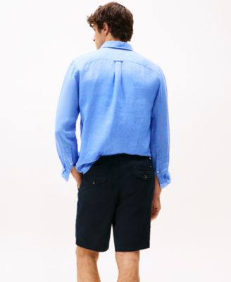 Men's Big & Tall Brooklyn 11.25" Linen Drawstring Shorts