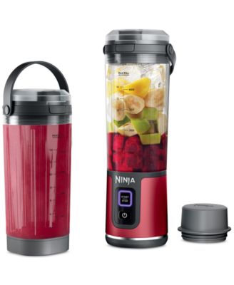 Ninja - Blast™ 18oz. Portable Blender & Accessories – Metallic Red