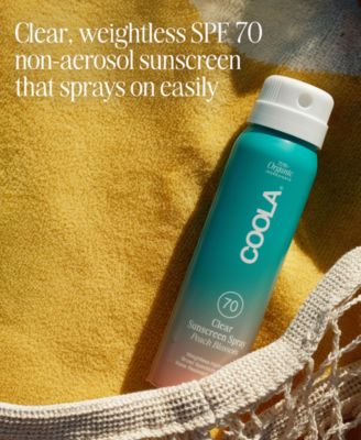 Clear Sunscreen Spray SPF 70 - Peach Blossom, 2 oz.