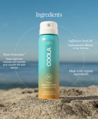 Clear Sunscreen Spray SPF 30 - Tropical Coconut, 2 oz.