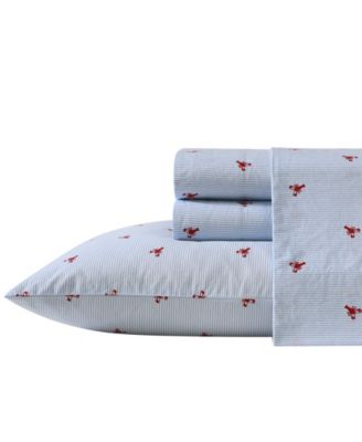 Printed 200-Thread Count Cotton Percale 3-Pc. Sheet Set, Twin XL