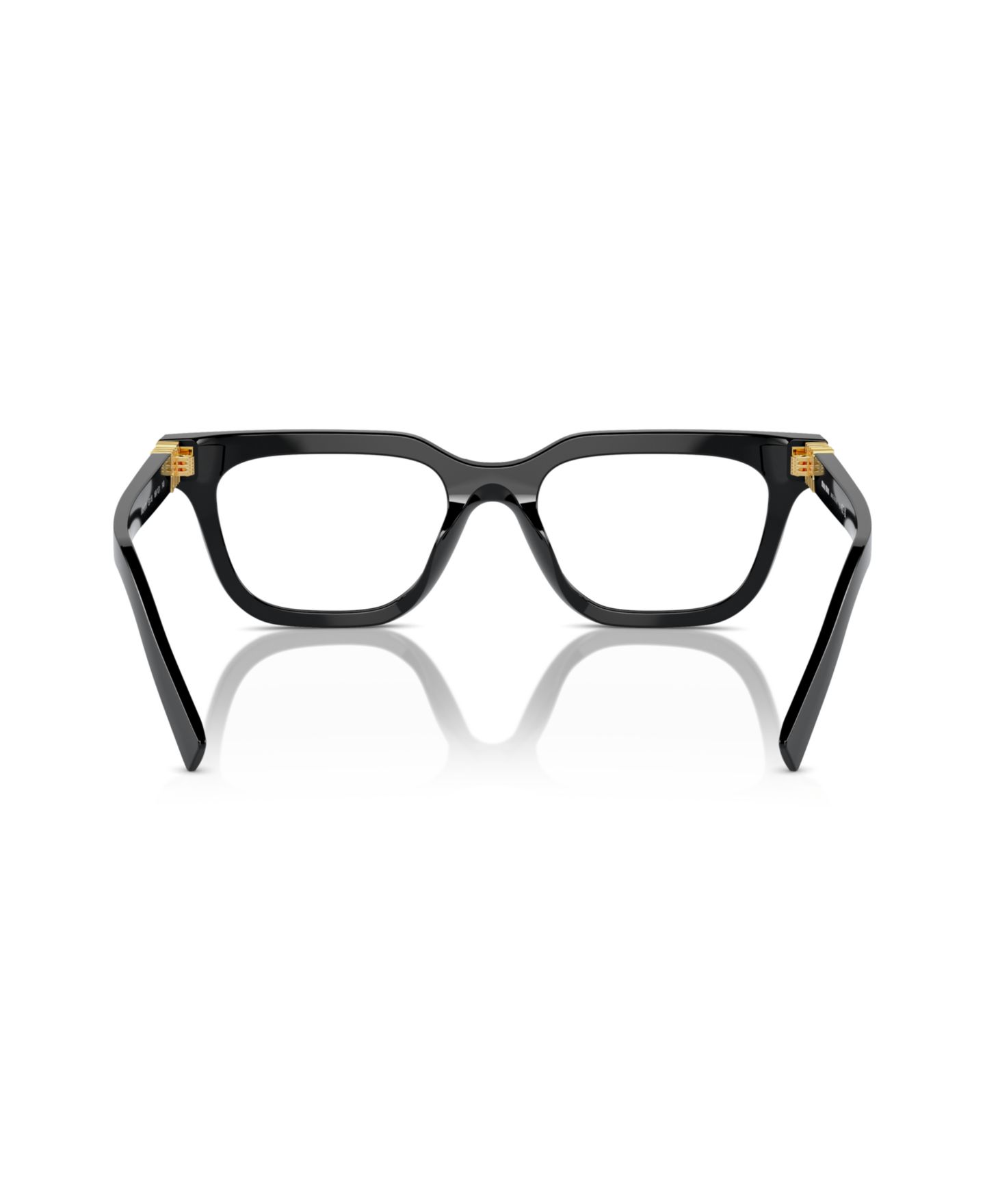Женские очки MIU MIU Woman Rectangle Plastic MU 07XV Eyeglasses, цвет: Чёрный — фото 2