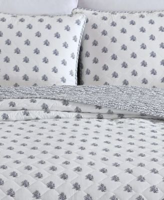 Coral Beach Reversible 2-Pc. Quilt Set, Twin