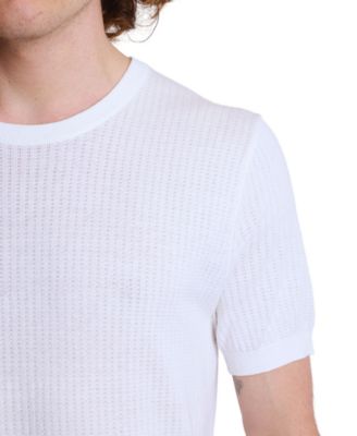 Men's Slim Fit Short Sleeve Pointelle T-Shirt