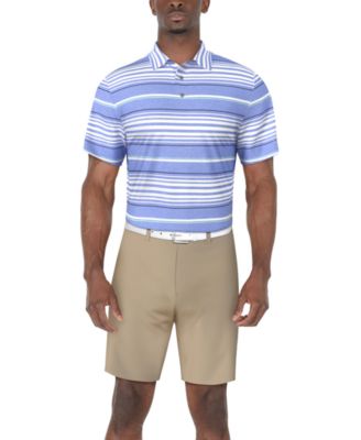 Men's Short Sleeve Striped Polo Shirt