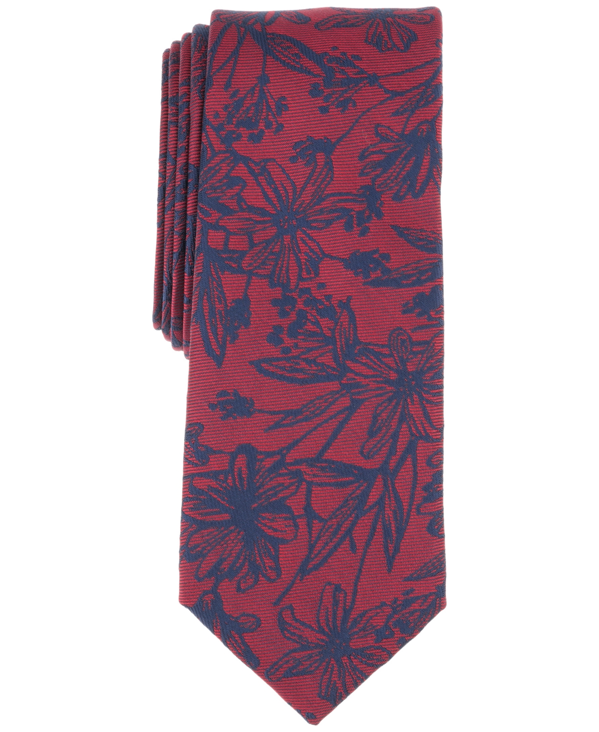 Men's Tudor Floral Tie, Exclusively at Macy's - Red