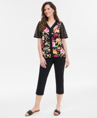 Womens Printed Top Capri Pants Exclusively At Macys
