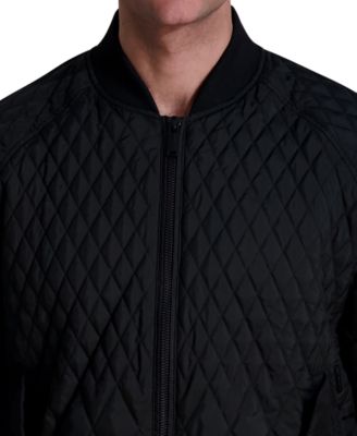 Paris Men's Quilted Water-Resistant Bomber Jacket 