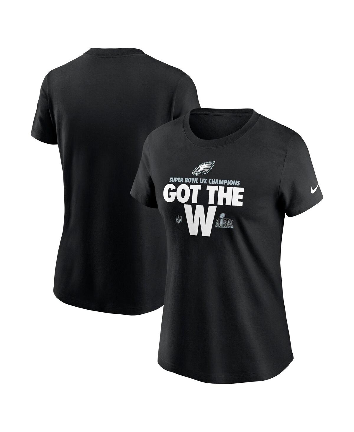 Nike Women's Black Philadelphia Eagles Super Bowl Lix Champions Parade T-shirt In Black